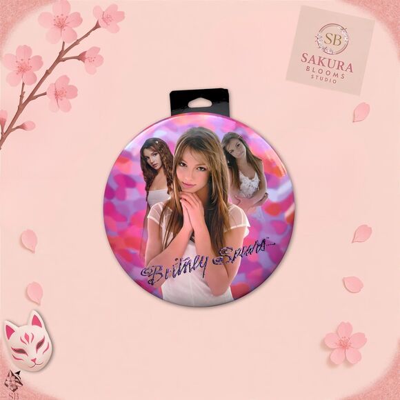 Britney Spears Vintage Lot Motion Video Card & Button Pin 2000s Y2K Pop Star - Picture 5 of 7